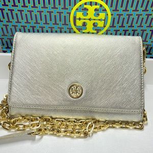 Tory Burch Robinson Chain Wallet